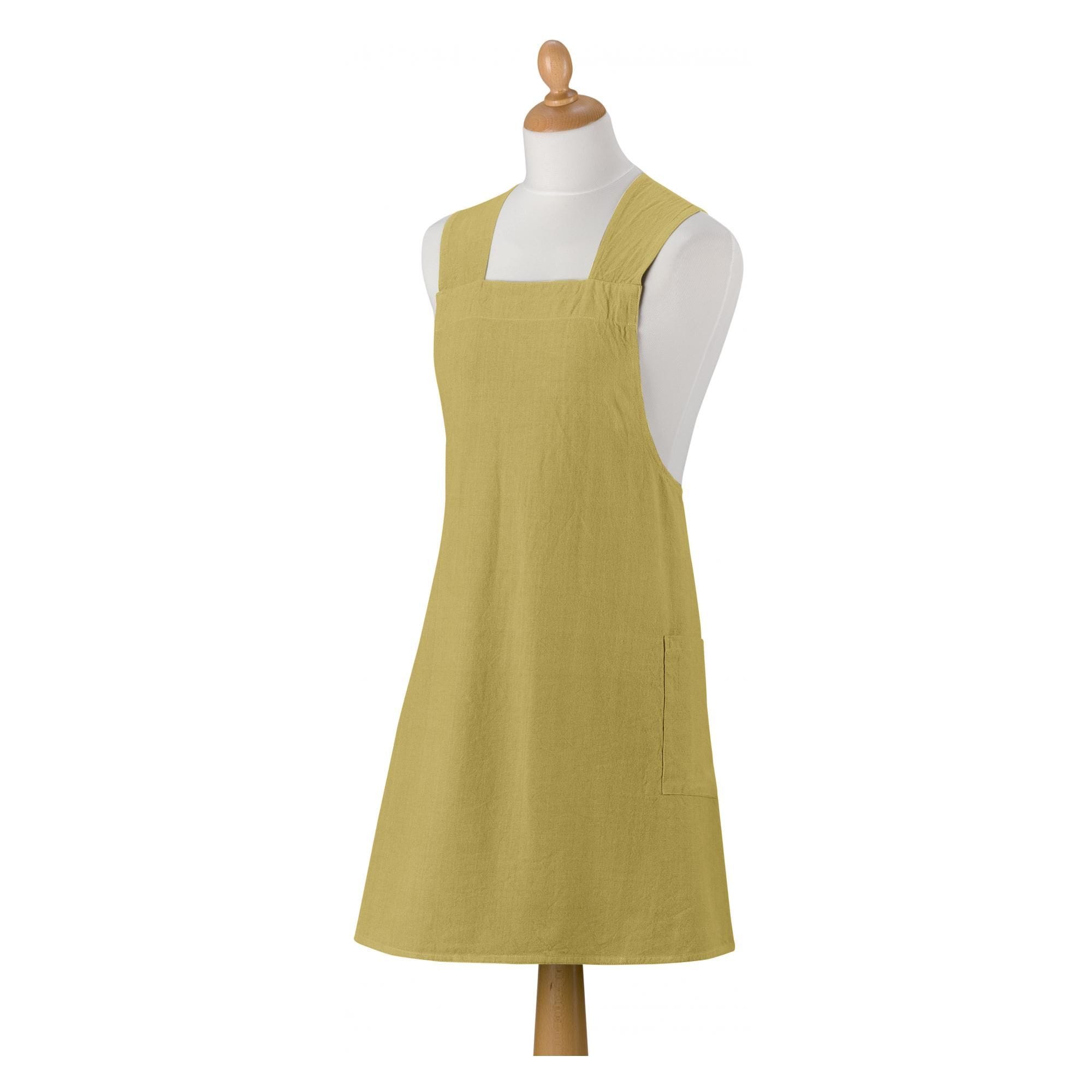 Haru Japanese Style Recycled Cotton Apron Kaki (Khaki)