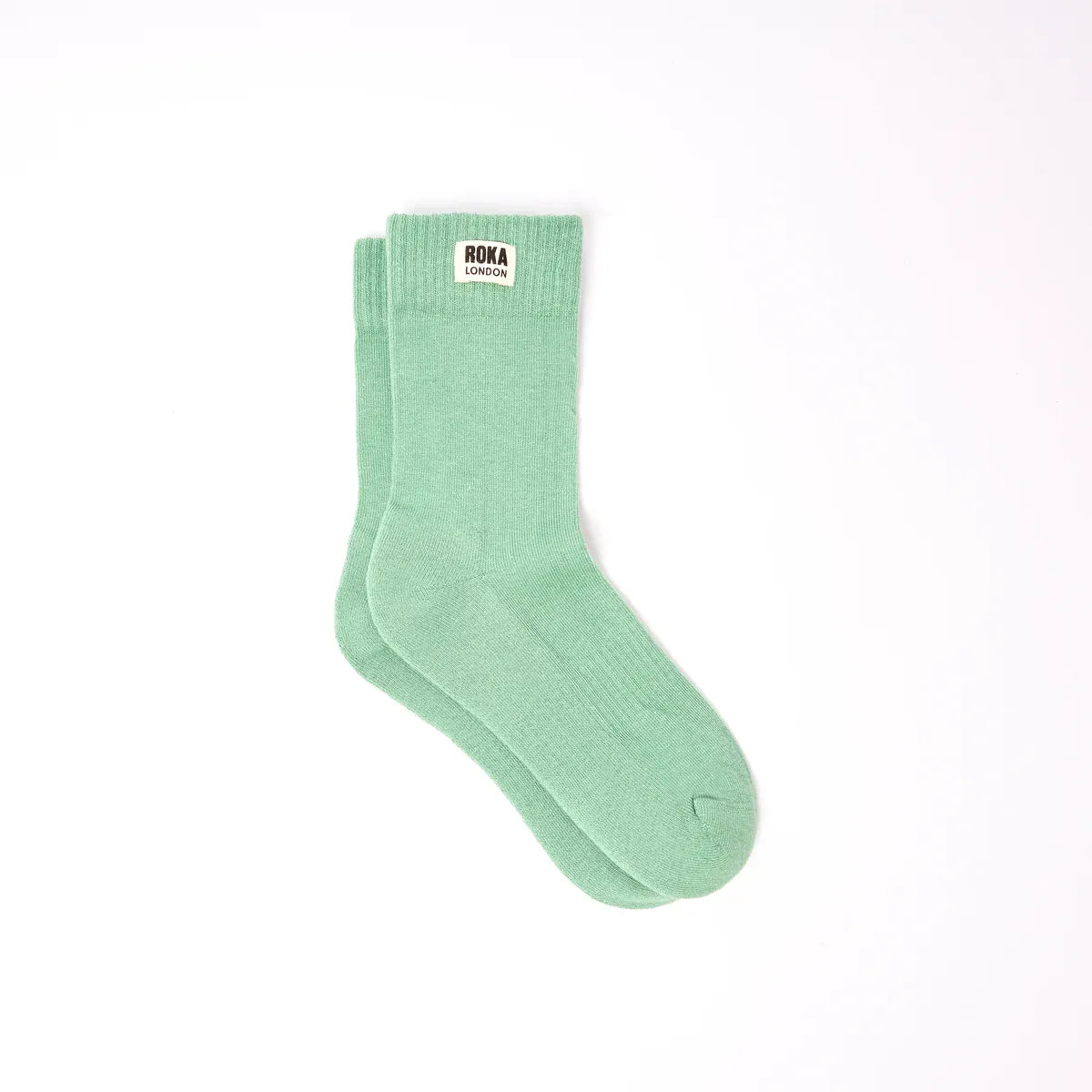 Roka Wimbledon Organic Cotton Crew Socks For Women, Matcha