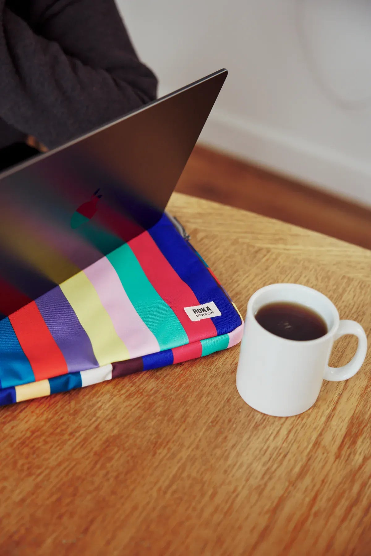 Roka Brick Lane Laptop Sleeve Wide Multi Stripe