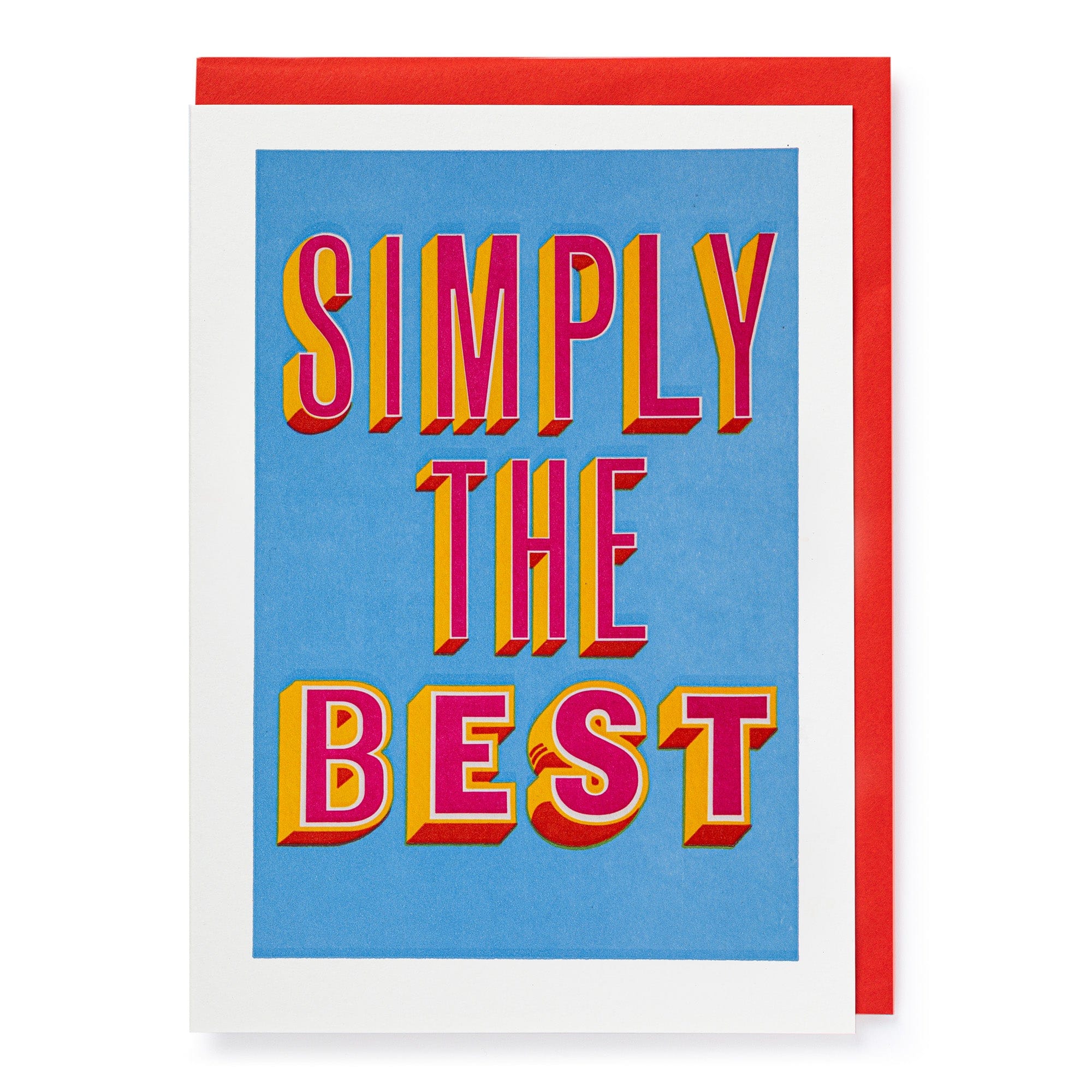 Letterpress Card Simply The Best
