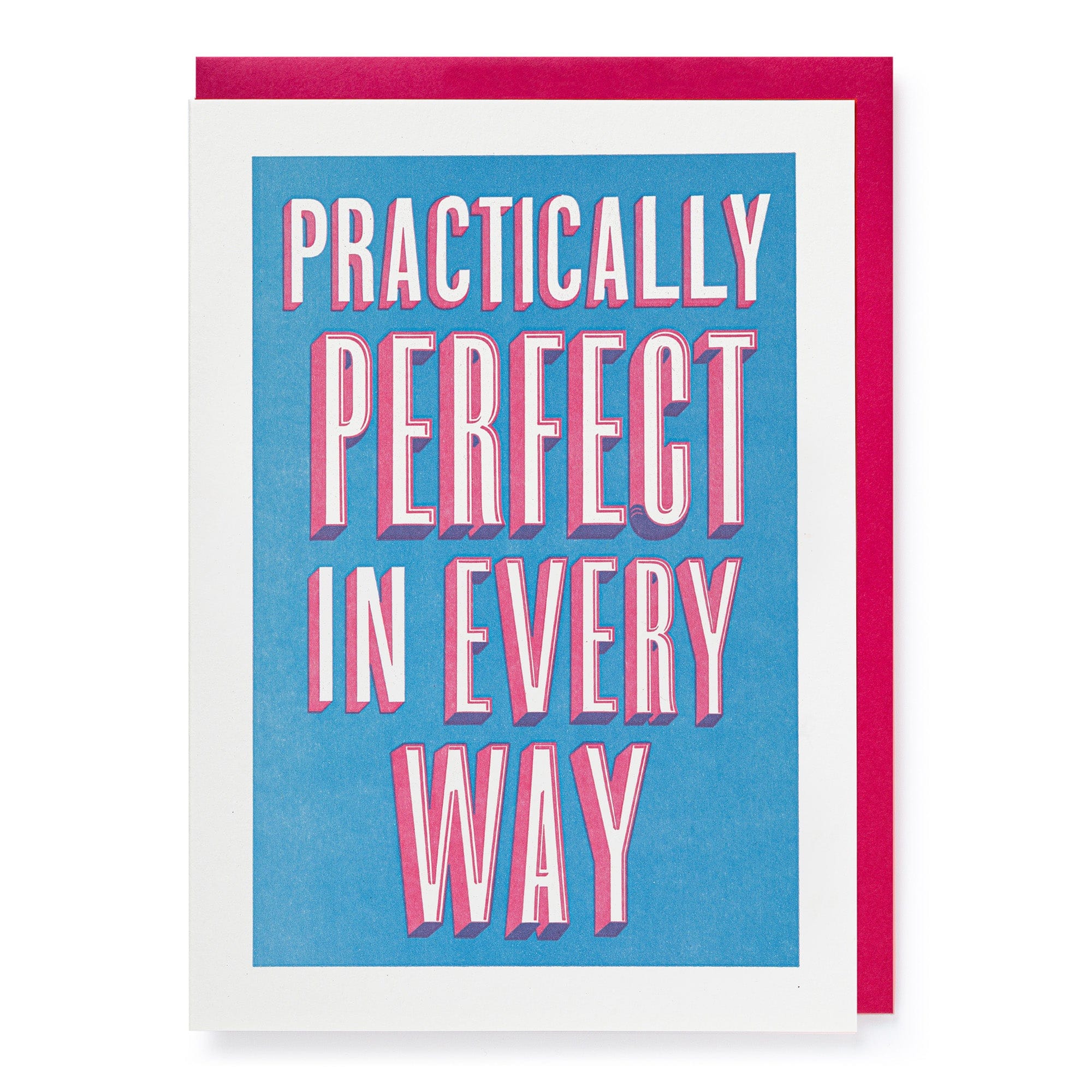 Letterpress Card Practically Perfect
