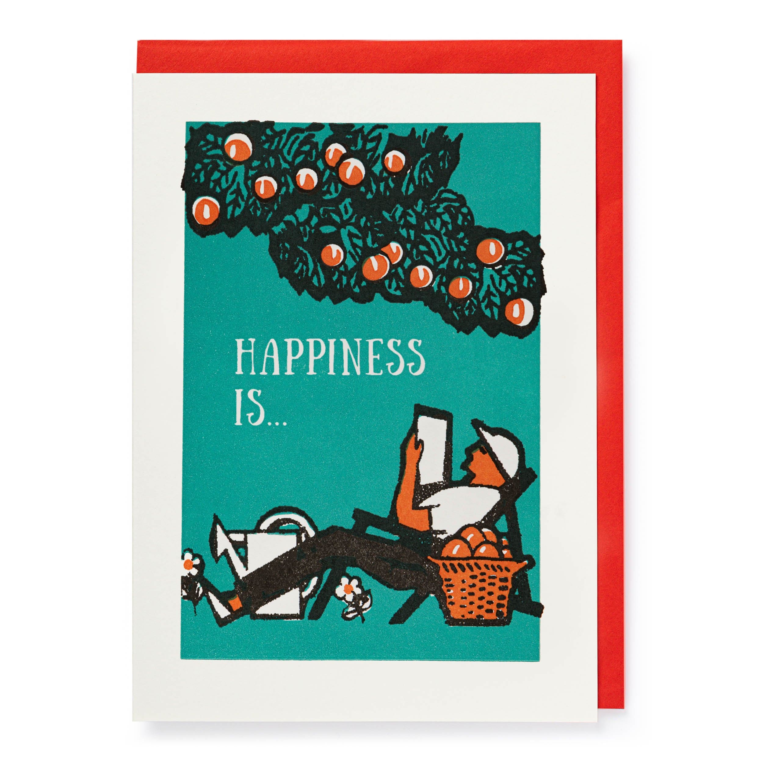 Letterpress Card Happiness Is …
