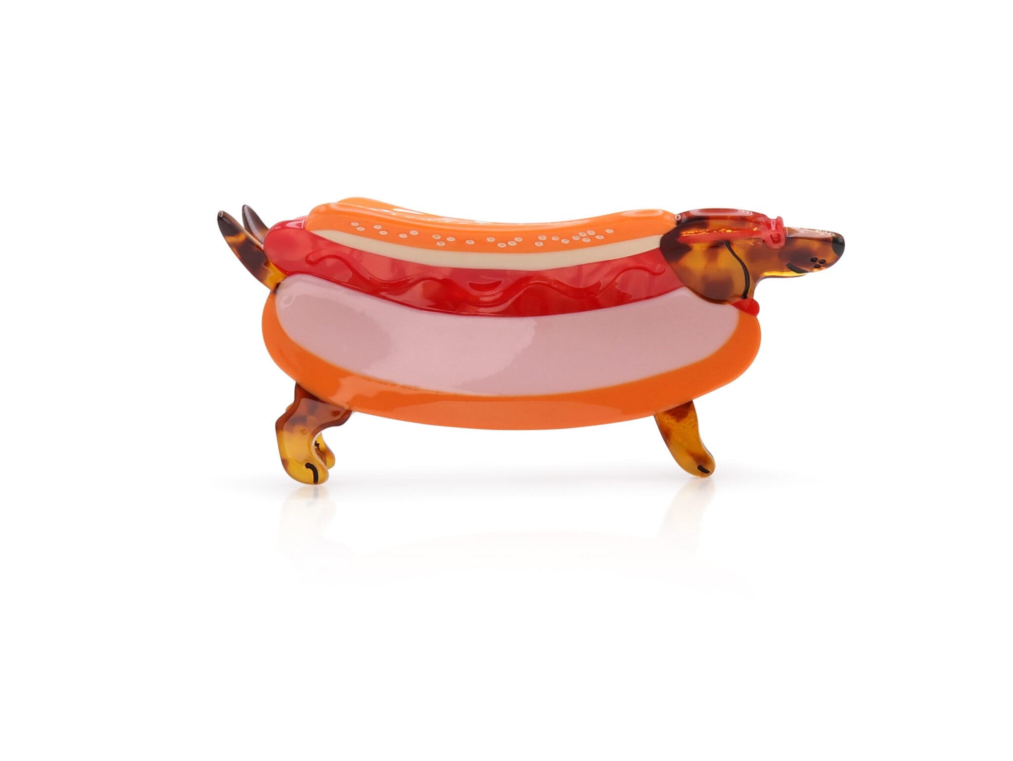 Novelty Resin Hair Grip, Sausage Dog