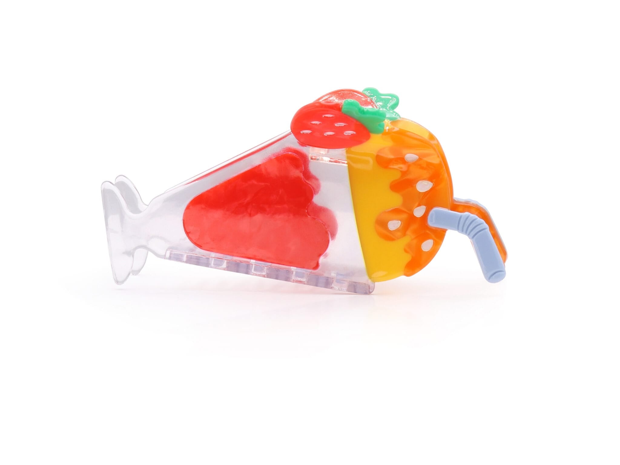 Novelty Resin Hair Grip, Tropical Cocktail