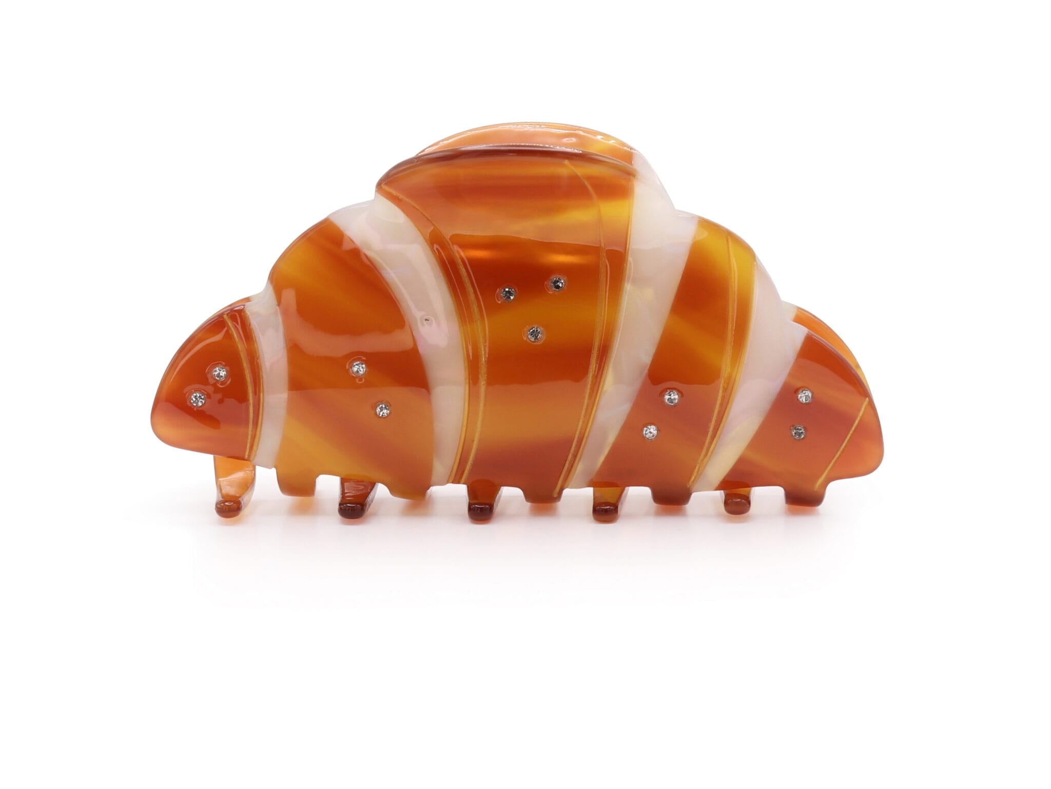 Novelty Resin Hair Grip, Croissant