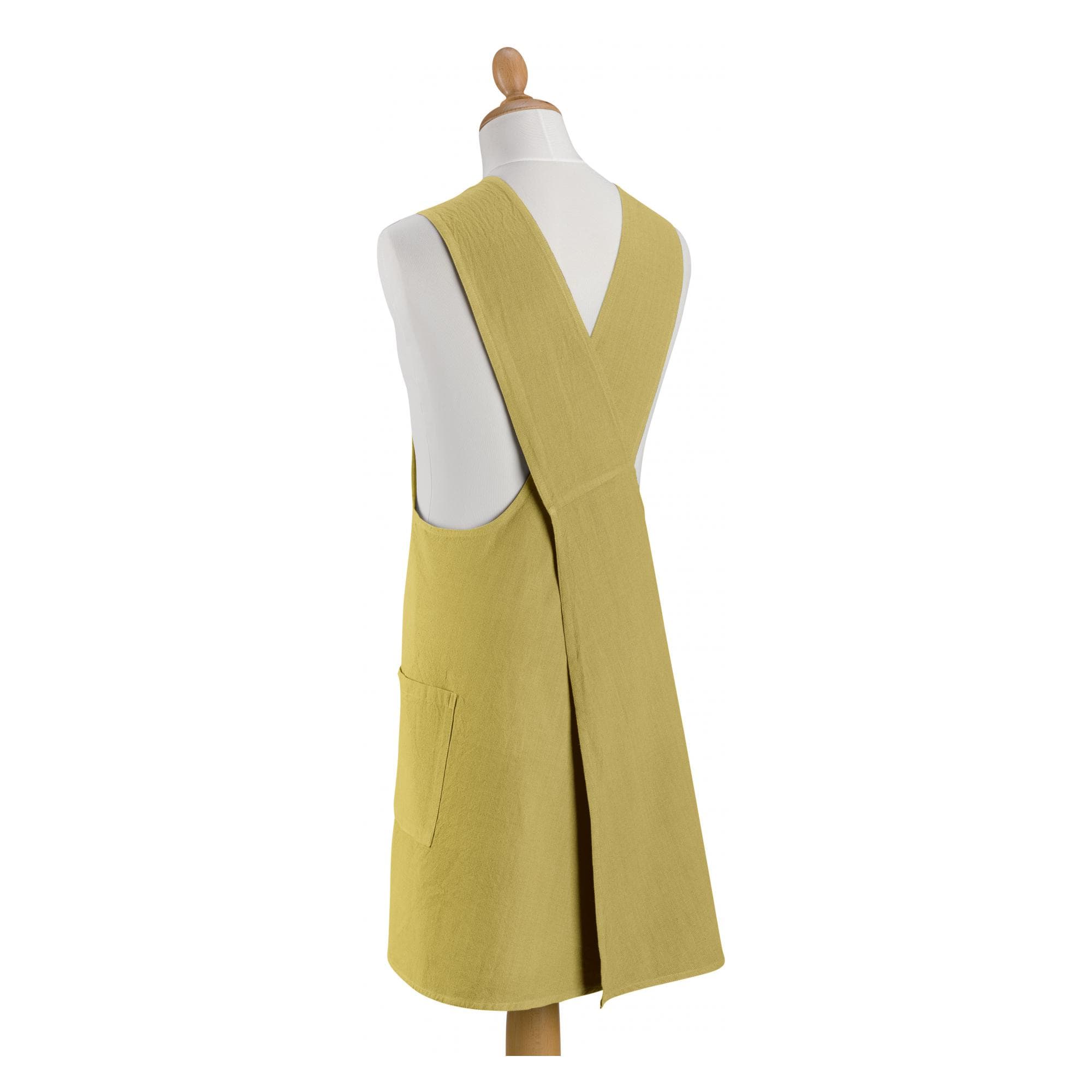 Haru Japanese Style Recycled Cotton Apron, Khaki