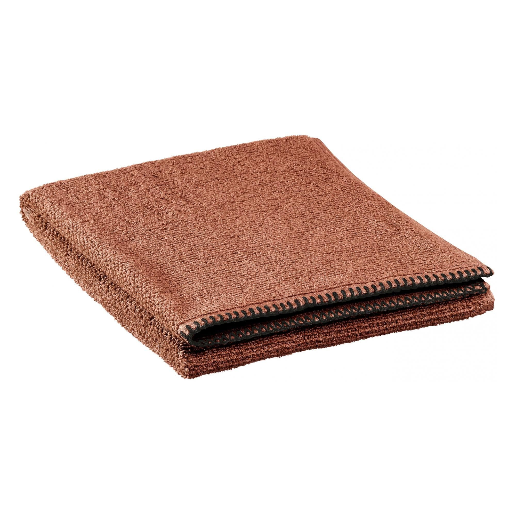 Bora Luxury Cotton Hand Towel by Vivaraise, Cacao