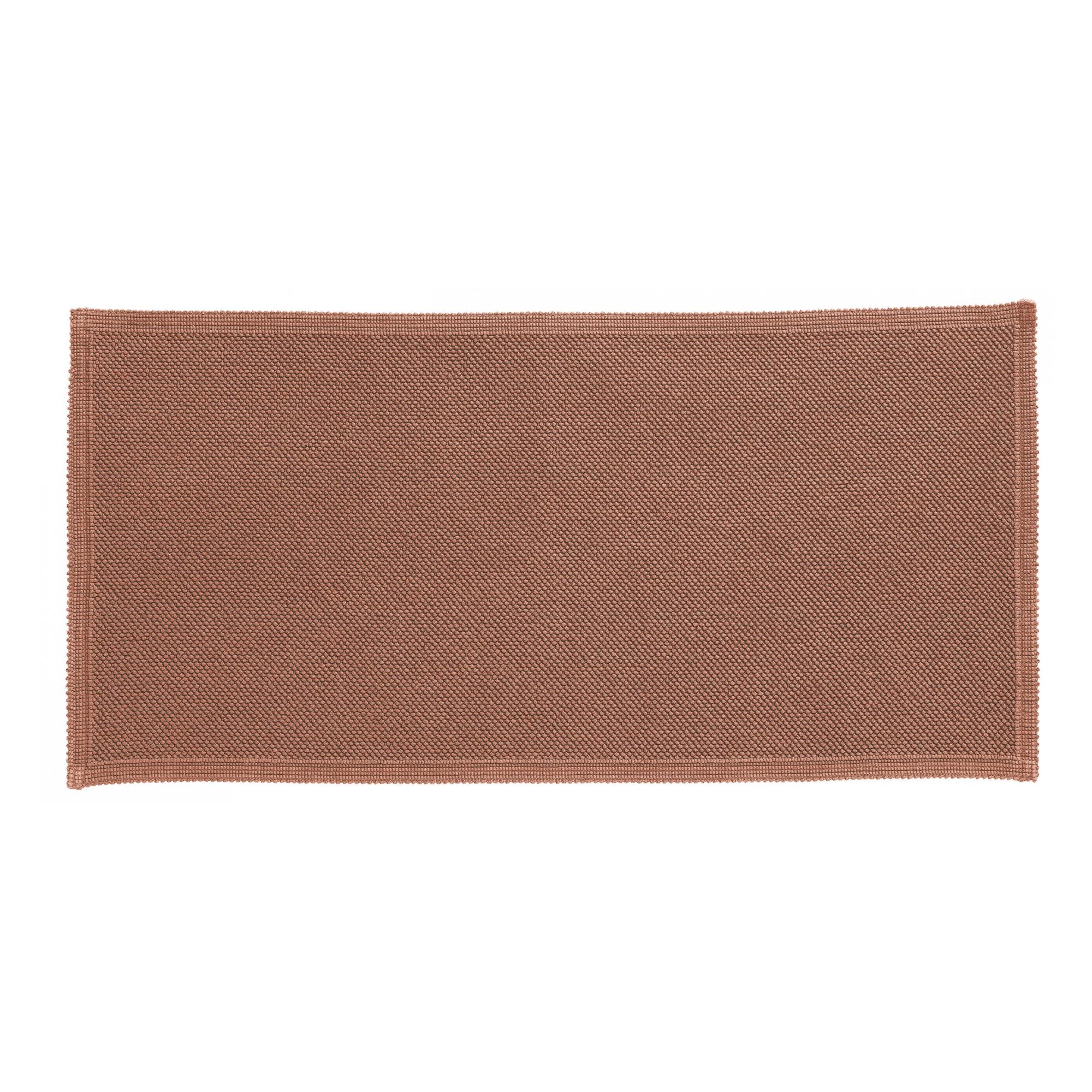 Etia Luxury Stonewashed Cotton Bath Mats by Vivaraise, Double, Cacao