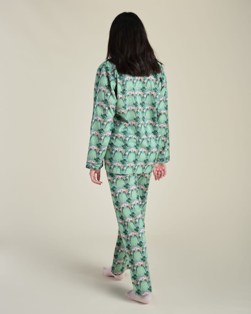 Ladies Cotton Pyjamas, William Sage Green