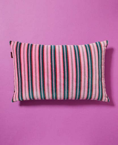 Margate Pink Rectangular Velvet Cushion 55x35cm