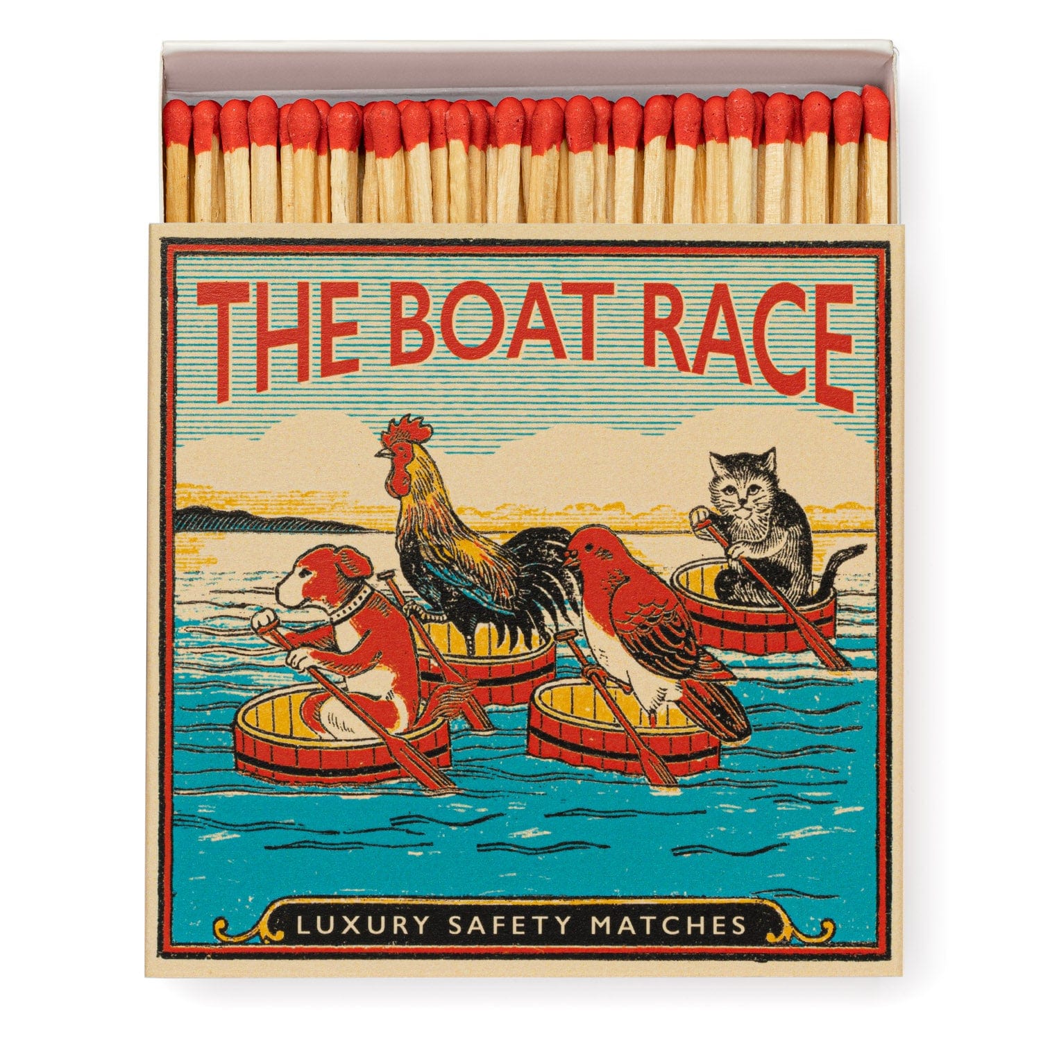 Square Luxury Match Box The Boat Race