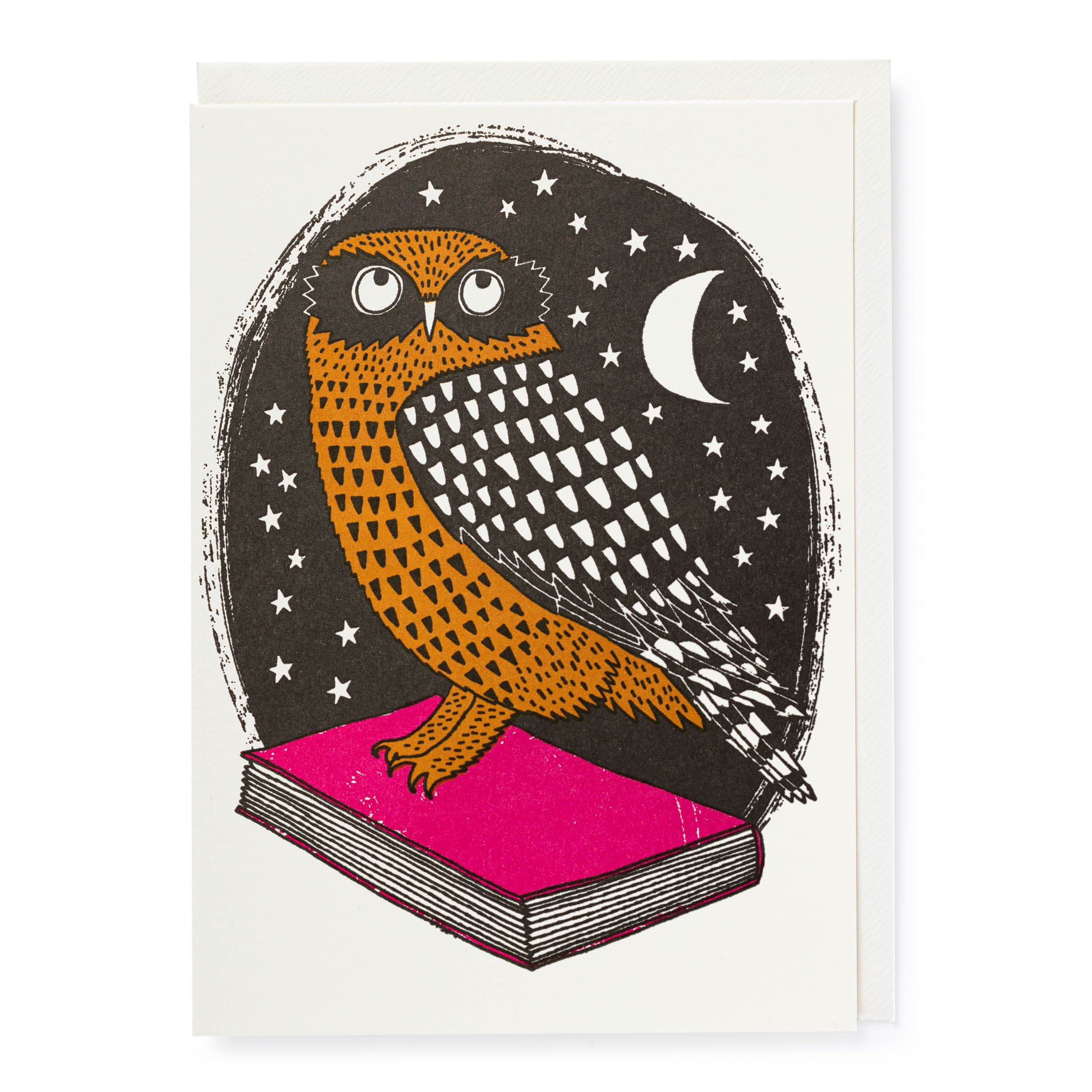 Letterpress Card Book Owl