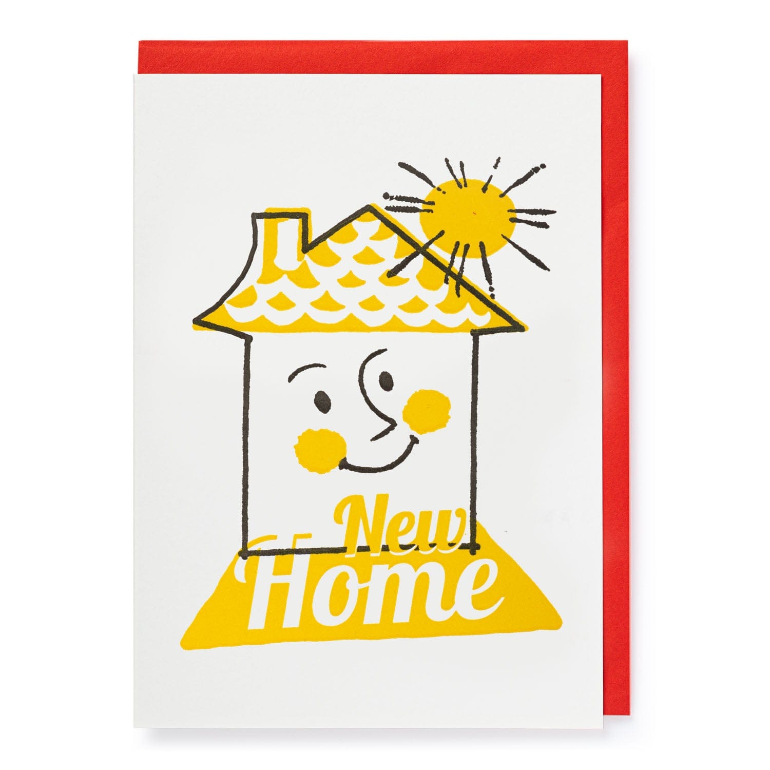 Letterpress Card Sunny New Home