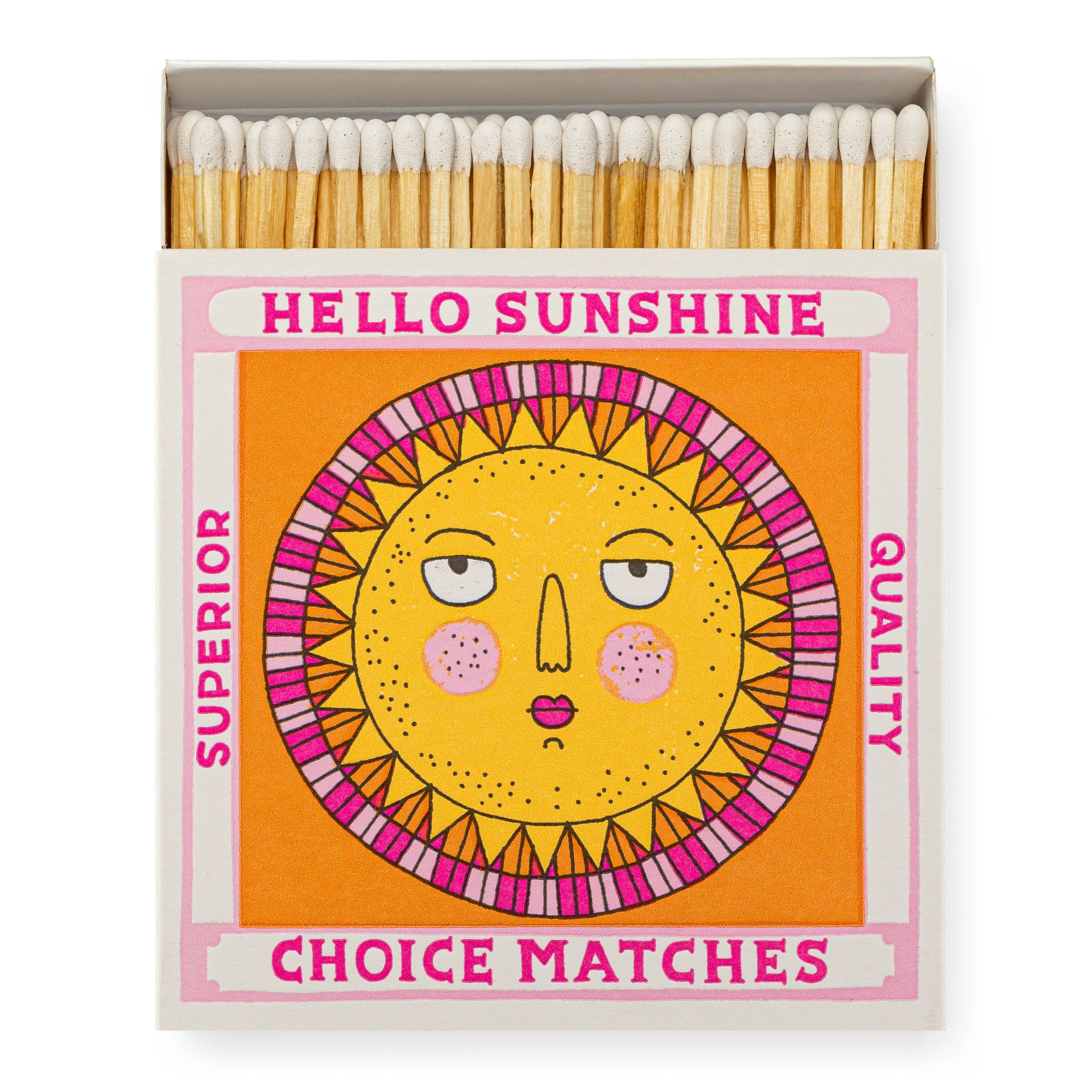 Square Luxury Match Box Hello Sunshine