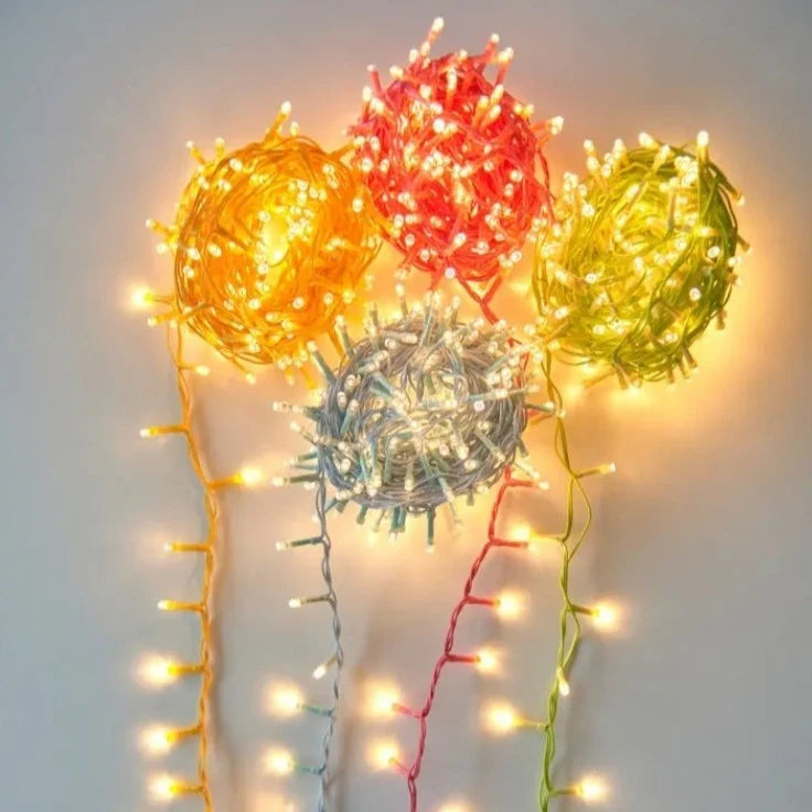 Indoor Outdoor Coloured Pin Lights, Battery Operated