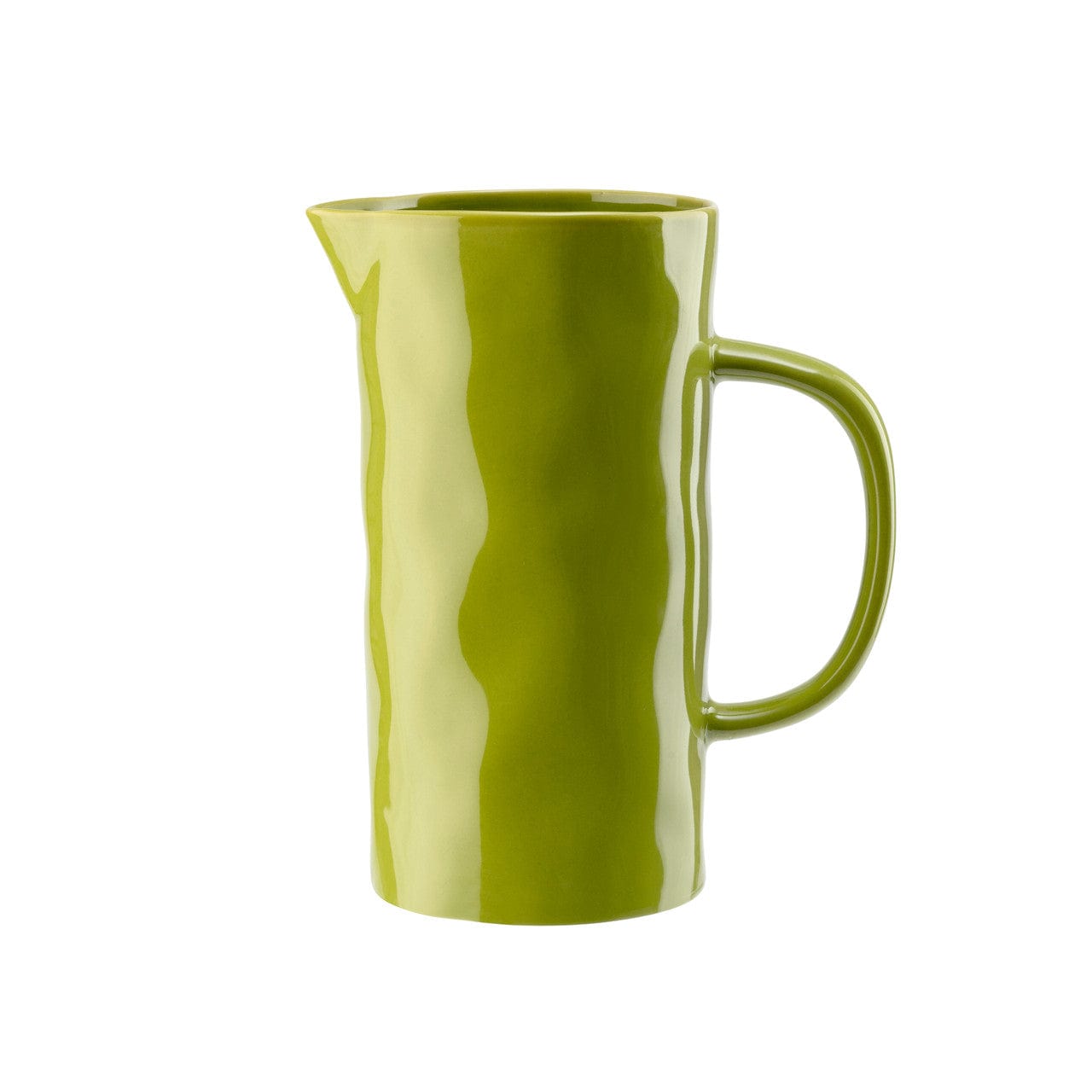 Medium Ceramic Jug Green 