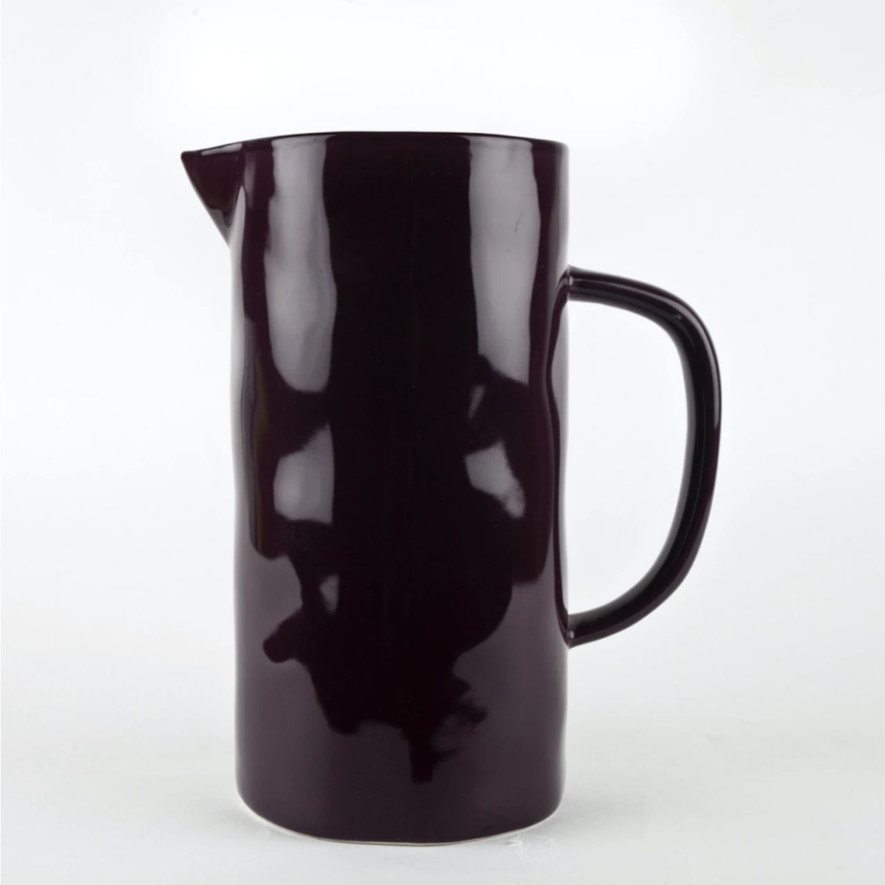 Large Ceramic Jug Aubergine