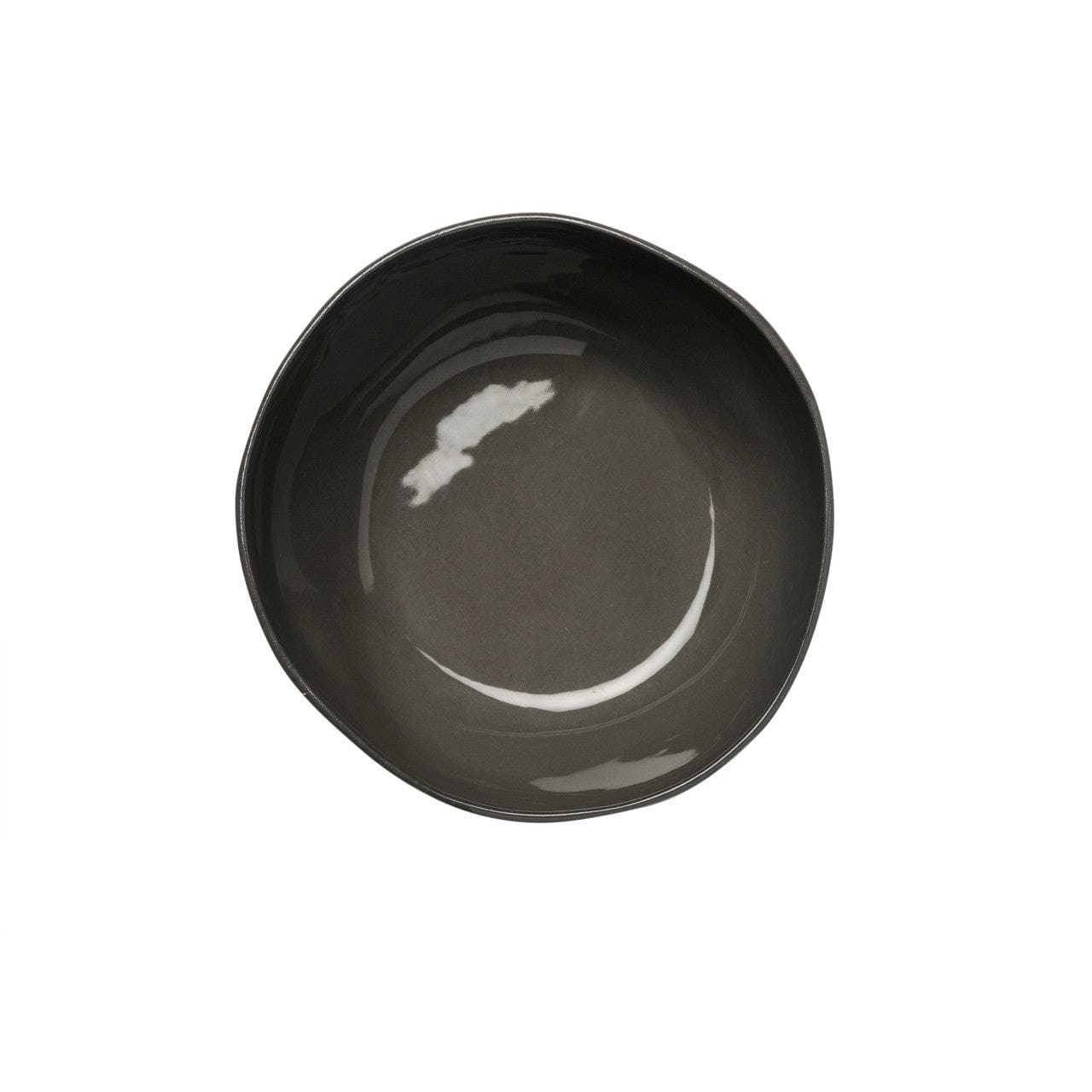 Large Ceramic Dipping Bowl Charcoal Grey