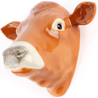 Jersey Cow Ceramic Wall Vase