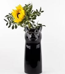 Panther Tall Ceramic Vase