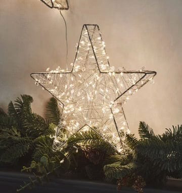 Galaxy Star LED Ornament, 20cm Silver