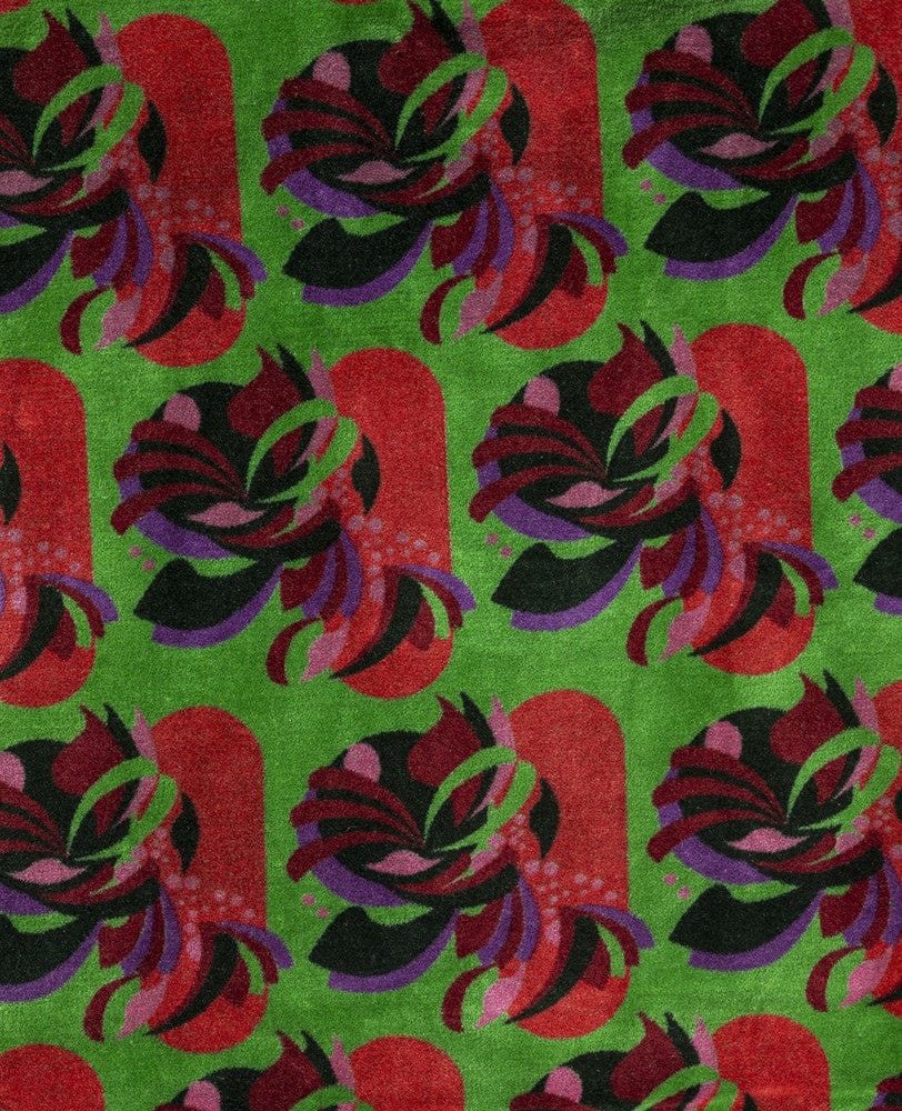 Velvet Curtain Panel 260x110cm, Split Green