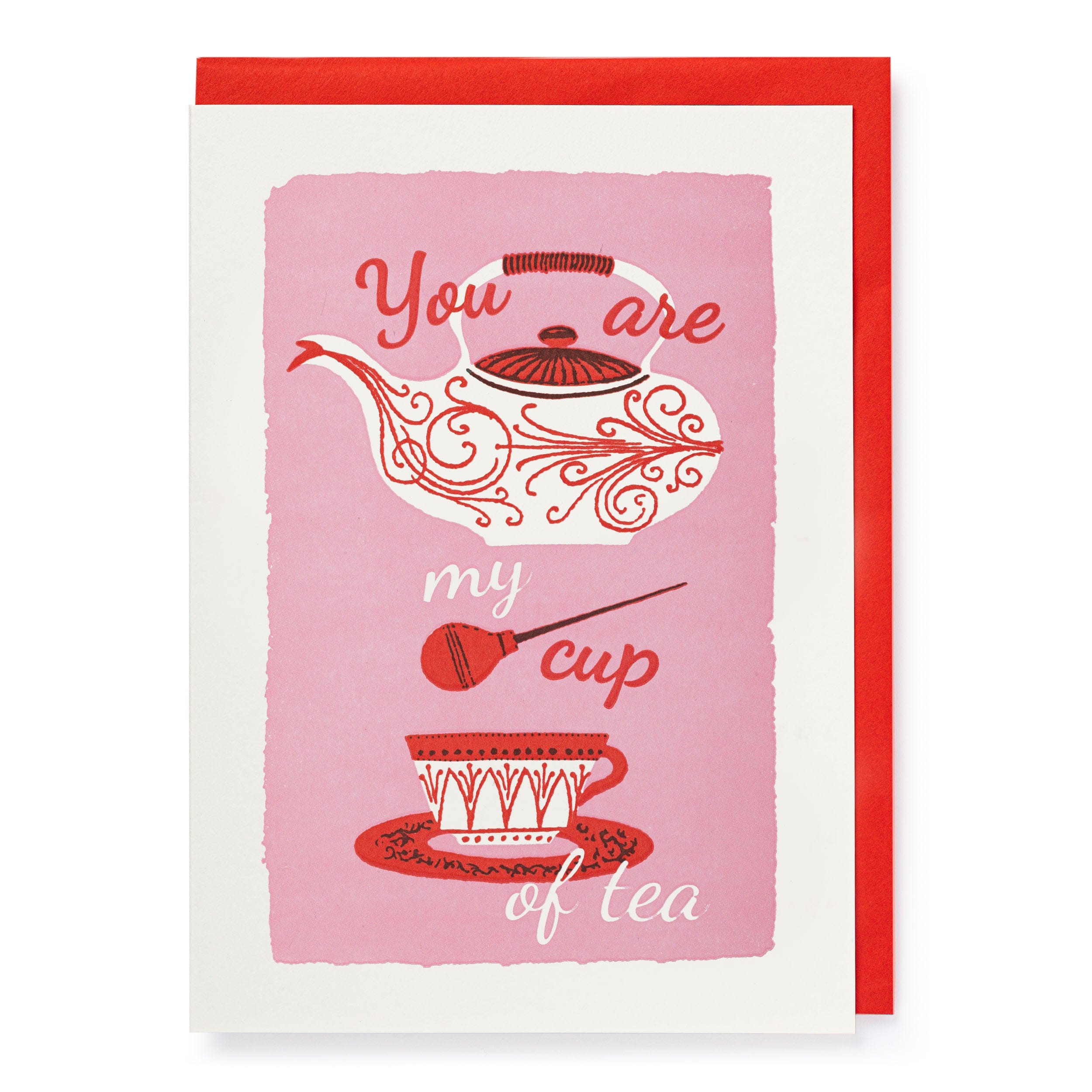Letterpress Card Cuppa Tea