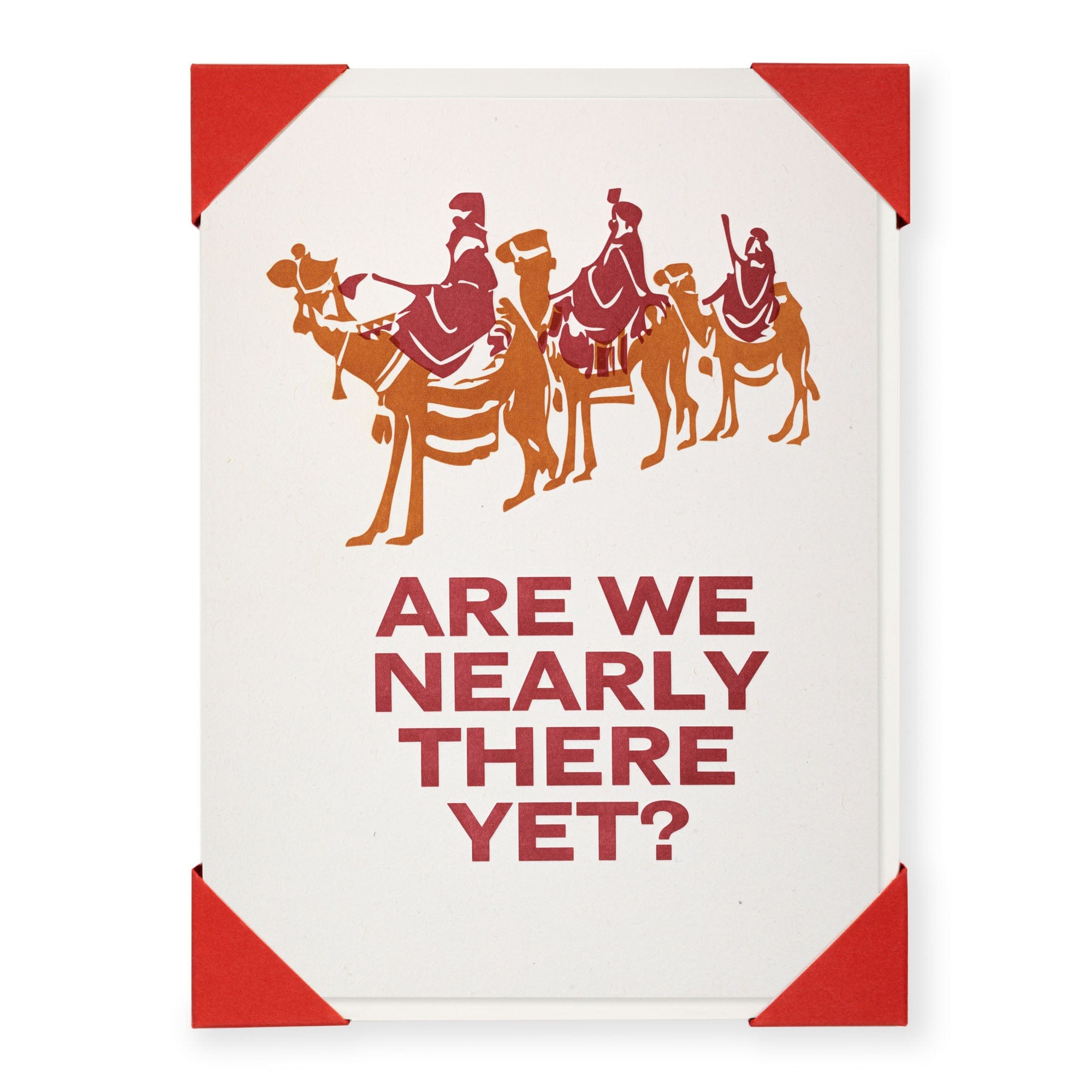 Pack Of 5 Christmas Cards by Archivist Are We Nearly There Yet