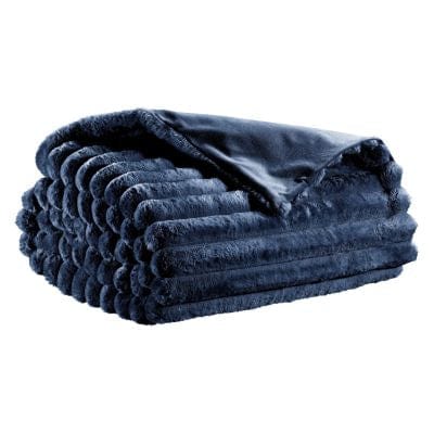 Alice Ribbed Faux Fur Throw 130 x 160