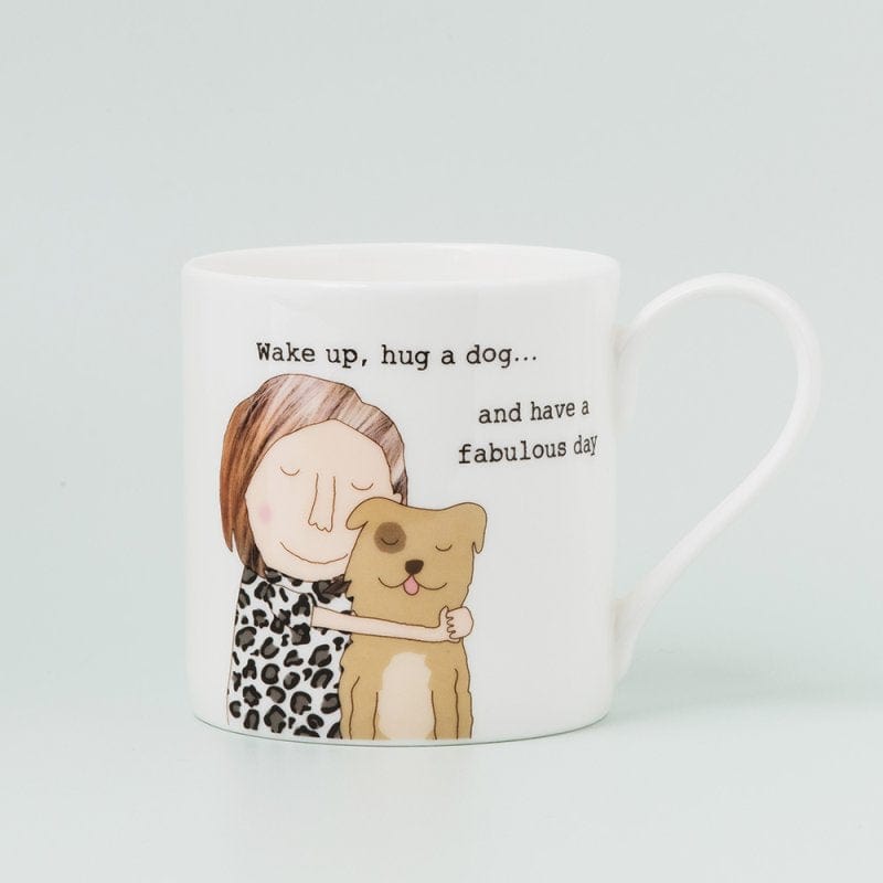 Rosie Made A Thing Bone China Mug With Gift Box Hug A Dog