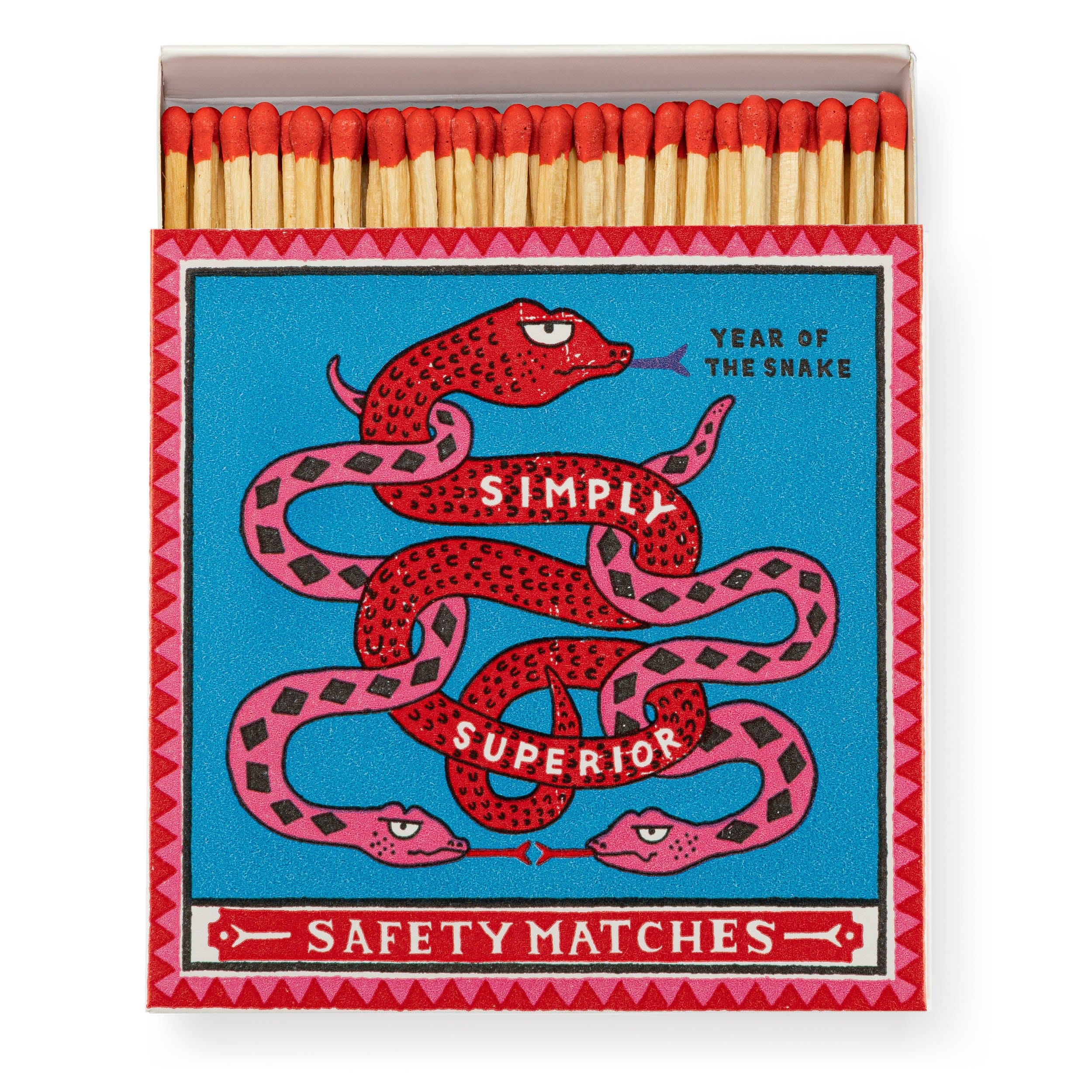 Square Luxury Match Box Year Of The Snake