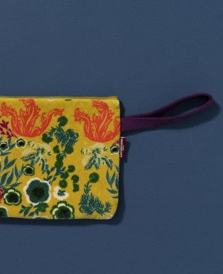 Velvet Pouch With Carry Strap Swainston Gold