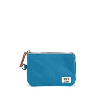 Roka Sustainable Canvas Small Carnaby Wallet Marine