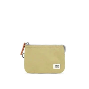 Roka Sustainable Canvas Small Carnaby Wallet Khaki