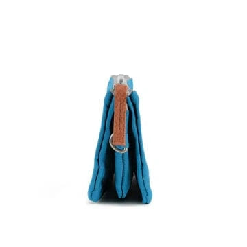 Roka Sustainable Canvas Small Carnaby Wallet Sapphire