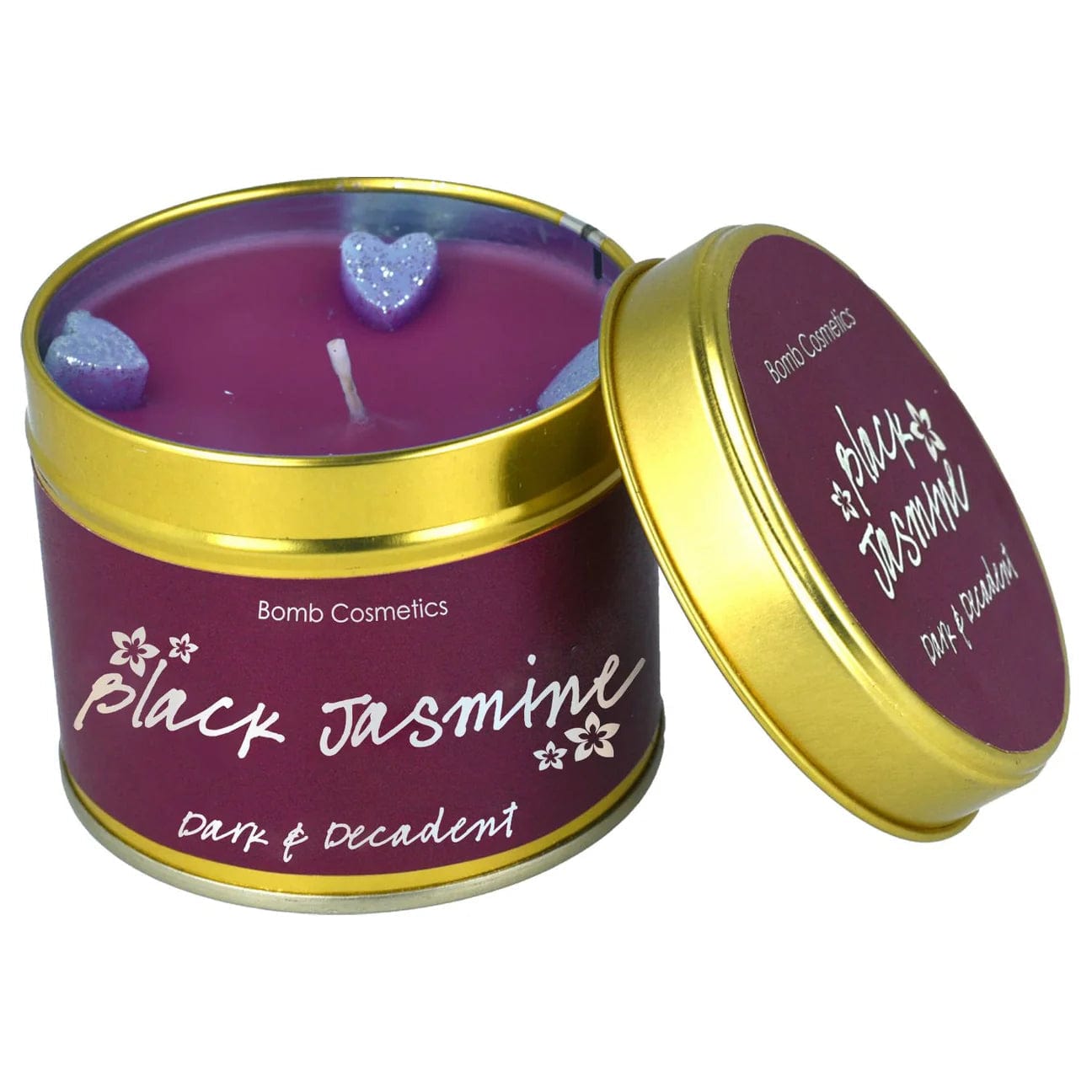 Black Jasmine Scented Tinned Candle