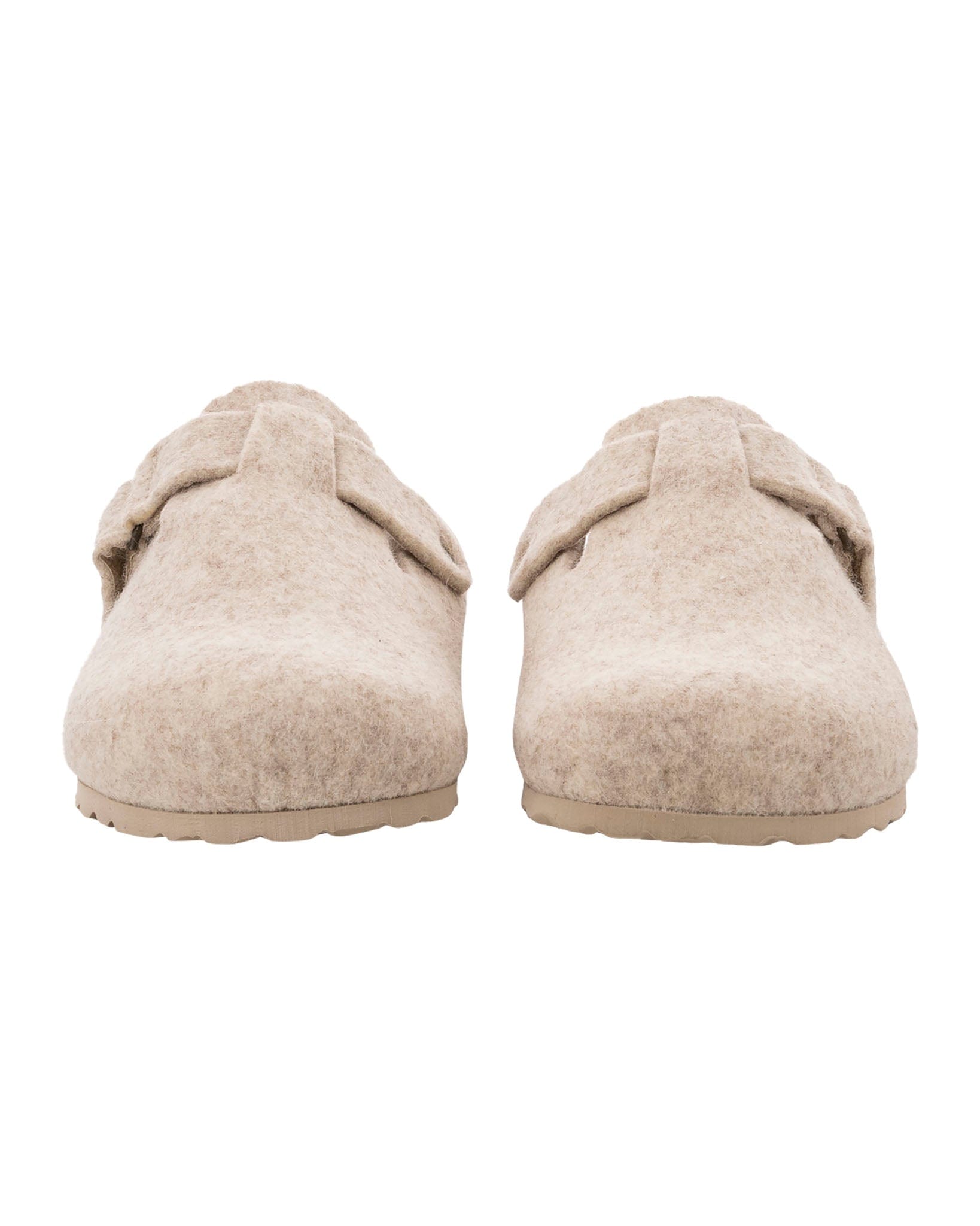 Hilma Cream Wool Felt Slippers
