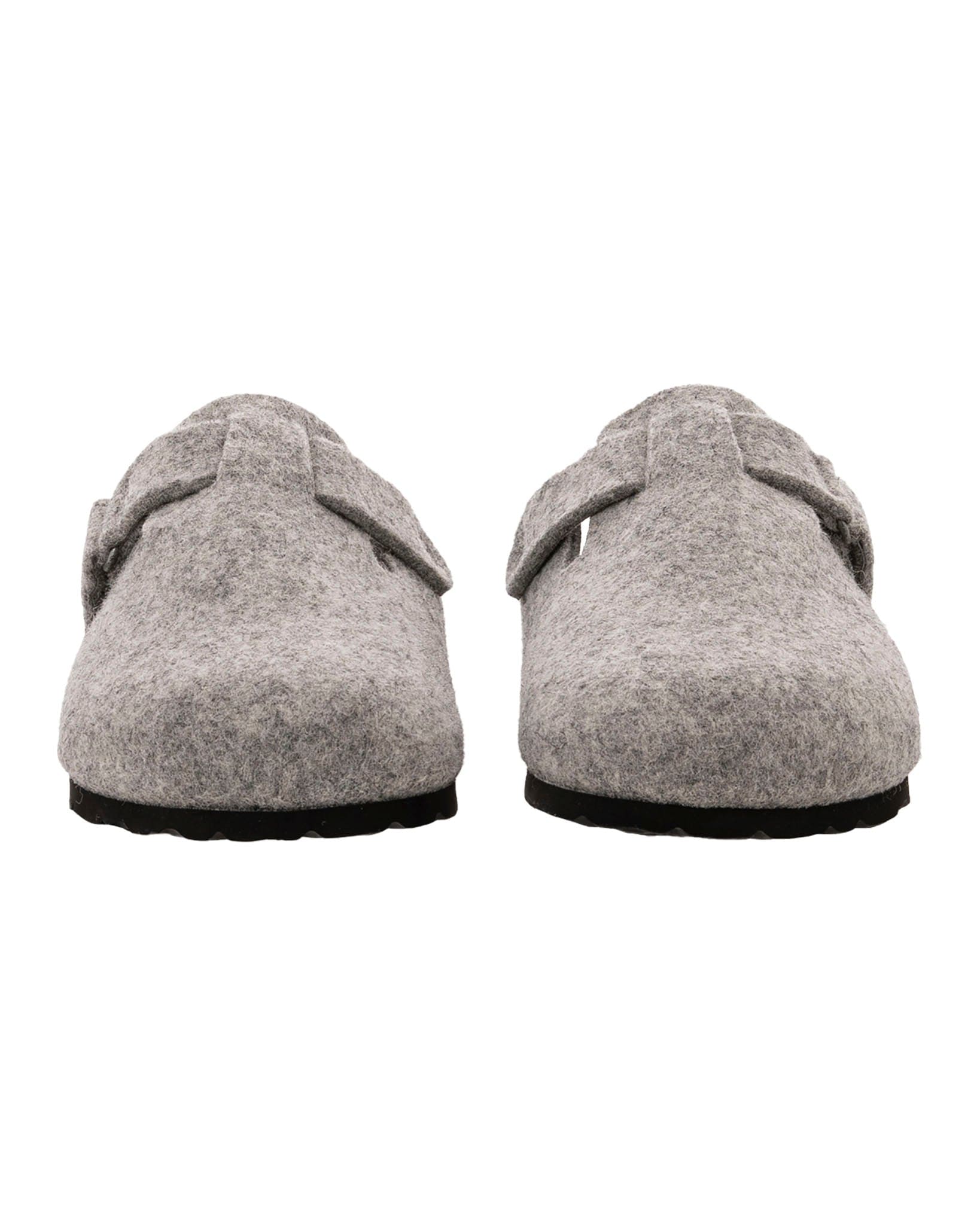 Cilla Grey Wool Slippers