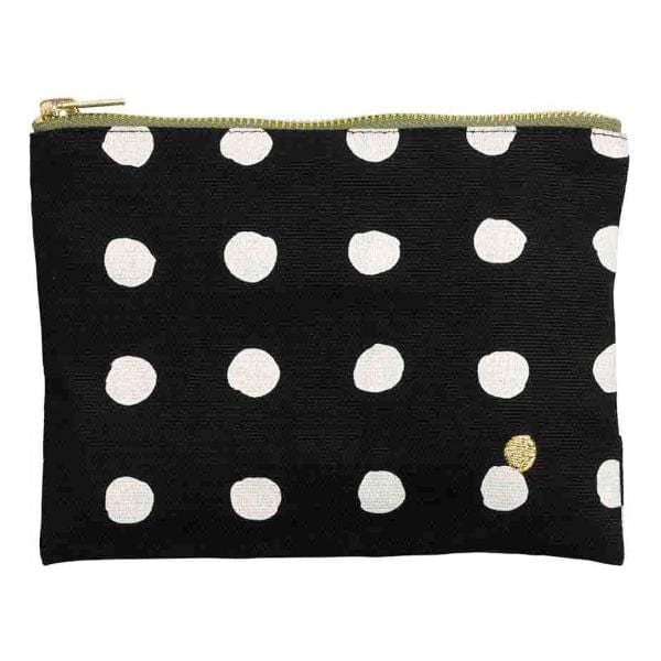 Medium Organic Cotton Zip Pouch 14x19 Mia Caviar