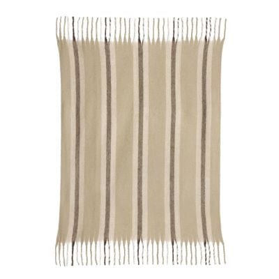 Isabel Recycled Striped Throw Nuage