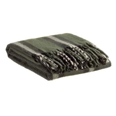Isabel Recycled Striped Throw Sapin