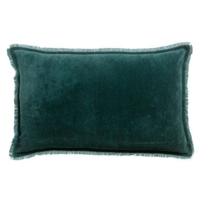 Fara 40x65 Velvet Fringed Cushion by Vivaraise, Corinthe