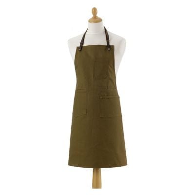 Leo Cotton Apron Khaki