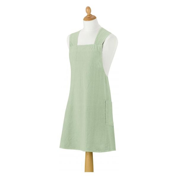 Haru Japanese Style Recycled Cotton Apron Ombré Celadon