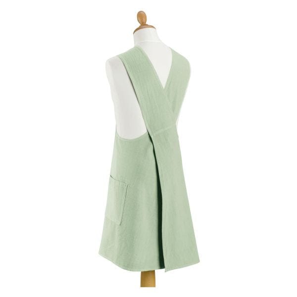 Haru Japanese Style Recycled Cotton Apron Ombré Celadon