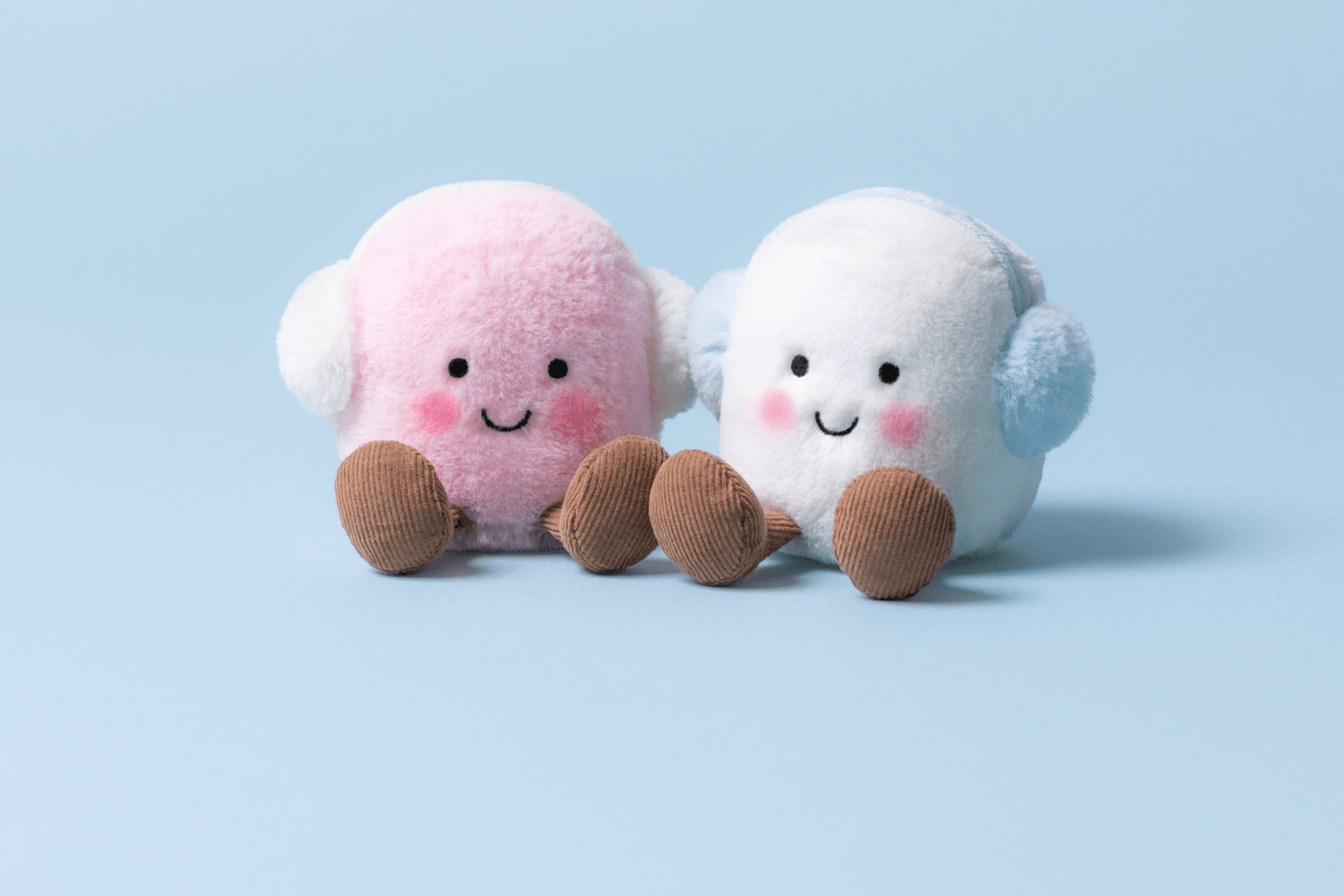 Jellycat Amuseables Toastie Pink And White Marshmallows