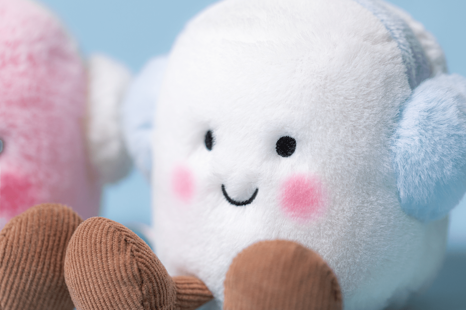 Jellycat Amuseables Toastie Pink And White Marshmallows