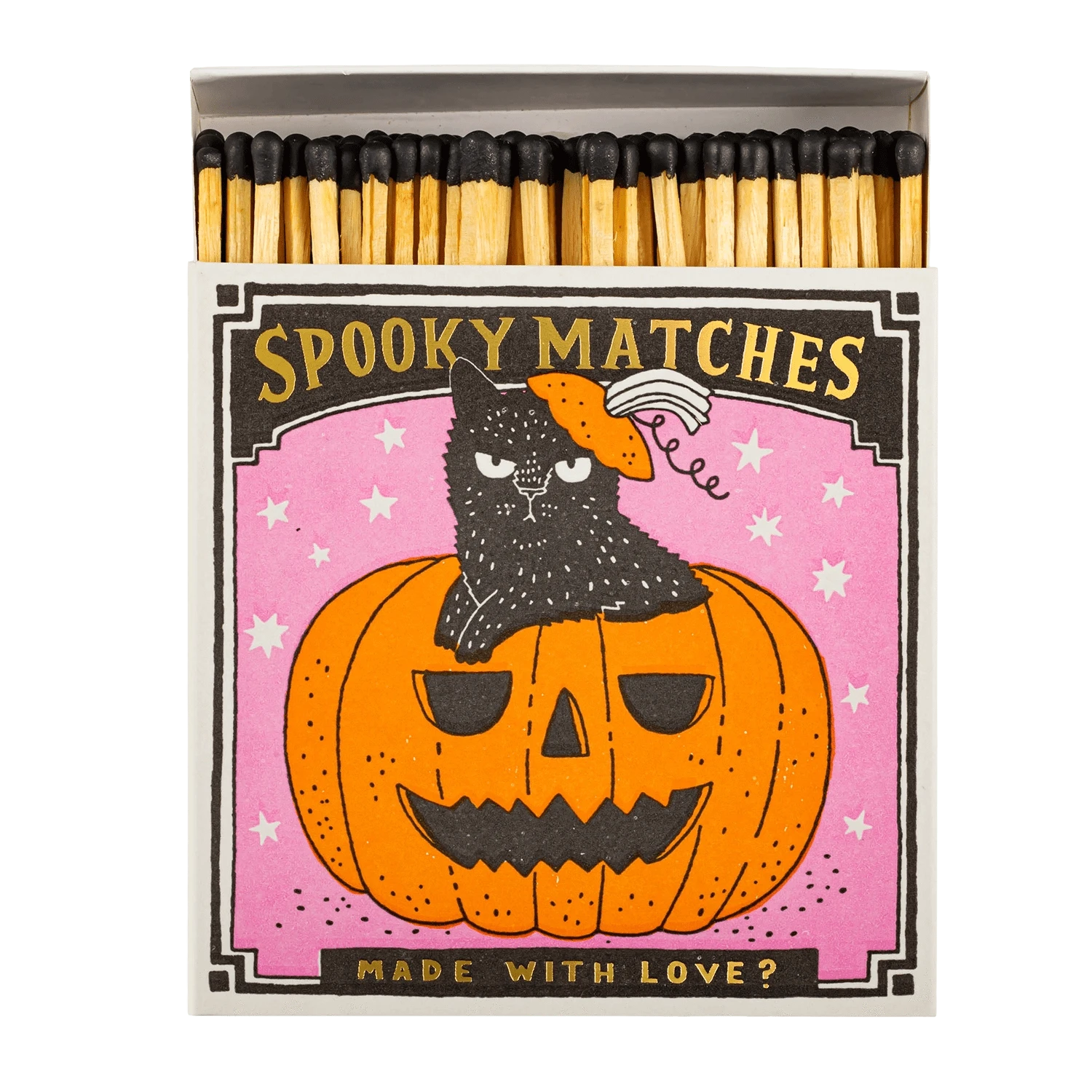 Square Luxury Match Box Spooky Matches