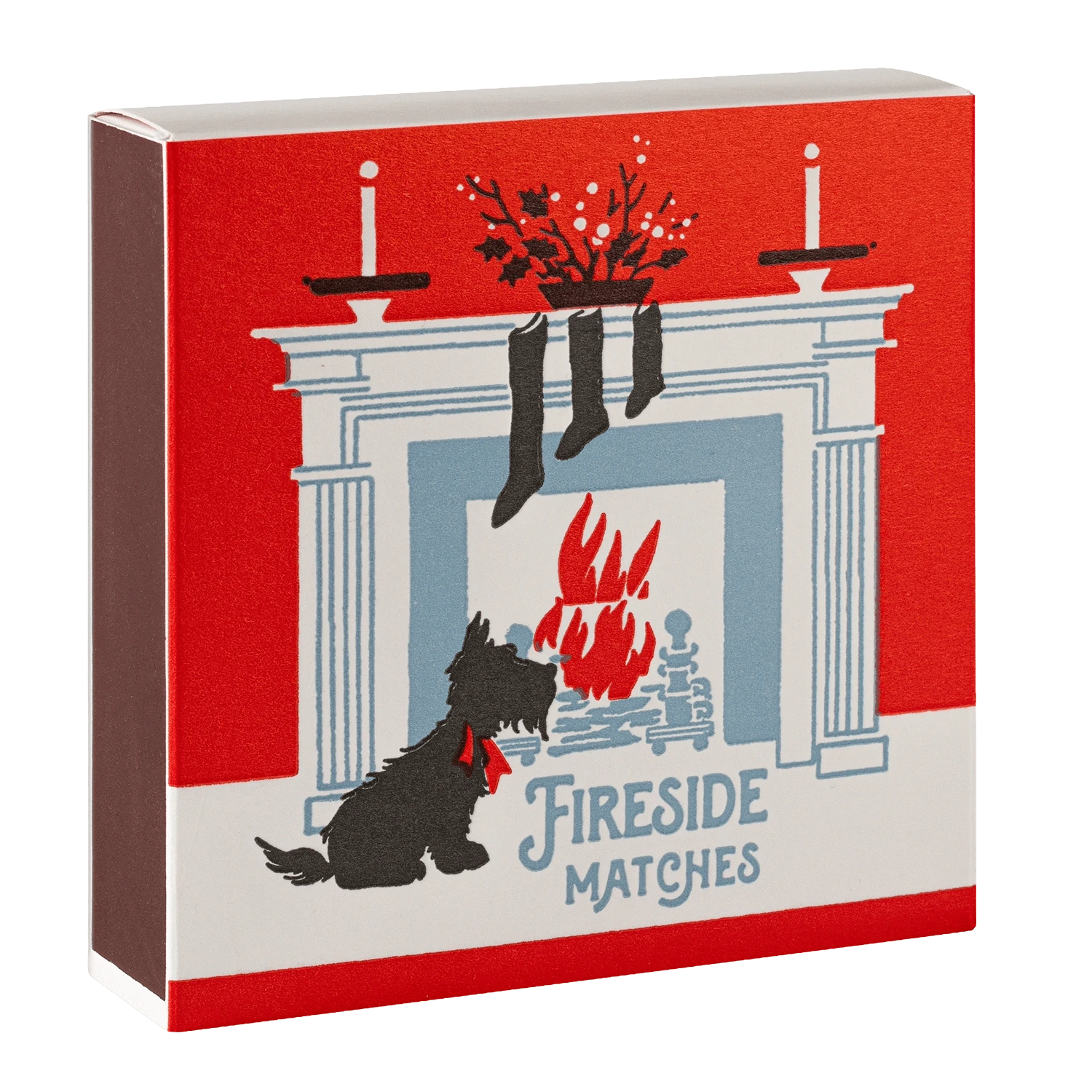 Square Luxury Match Box Scottie Dog Fireside