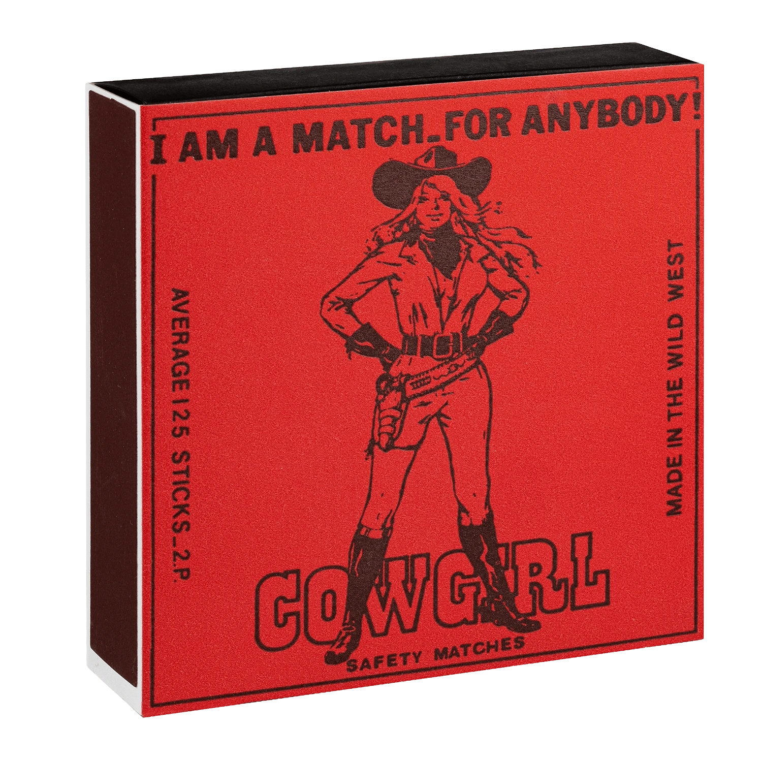 Square Luxury Match Box Cowgirl
